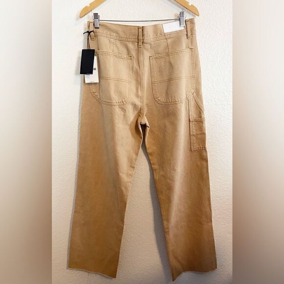 RE/DONE utility cargo jeans khaki Size 26 see measurements Straight Leg - Picture 3 of 11